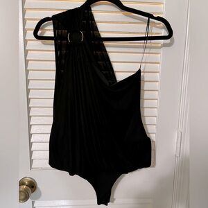 MARIKA VERA Lee One-shoulder Draped Bodysuit